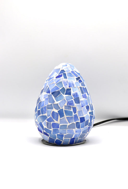 Lampe Bleue En Mosaïque